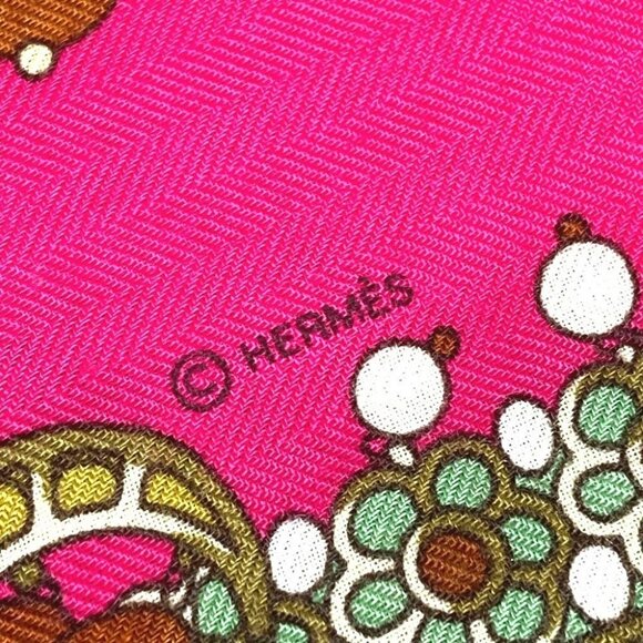 HERMES Maharaja's Jewelry Calle Jean 140 Large format shawl Stole / Shawl Scarf - Picture 9 of 11